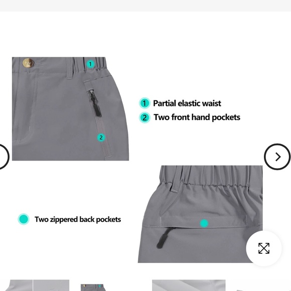 Little Donkey Andy Men's Stretch Quick Dry UPF 50+ Cargo Shorts - Picture 3 of 11